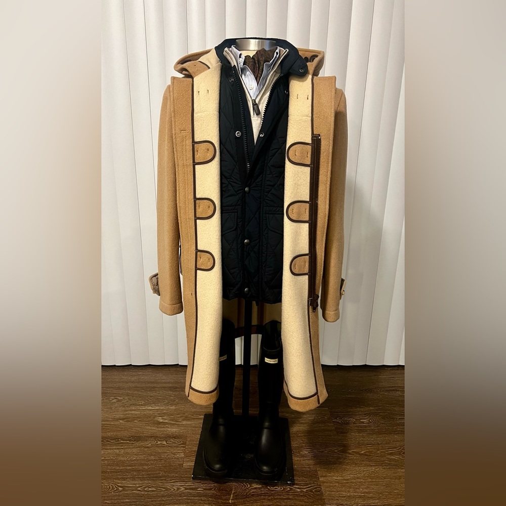 Vintage Gloverall duffle Coat size 44r. Made in England, Camel Hue, Regular Fit